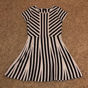 Striped Skater Style Dress
